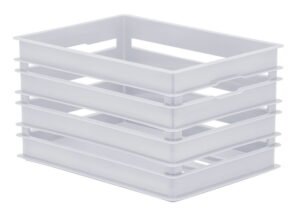 Organizador Box Caixa  Caixote Alto  34 X 24 X 19 cm Branco